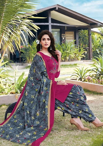 Lotus Vol 1 Premium Work Collection Wholesale Dress Materials Catalogue, Balaji Cotton Presents 12 Designs Unsttiched Dress Catalogue in Wholesale Rate