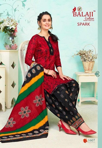 Cotton Print Wholesale Dress Material Catalog Spark vol 16 By Balaji Cotton, Shop Balaji unstitched Dress Catalogues in Bulk Price for Selling