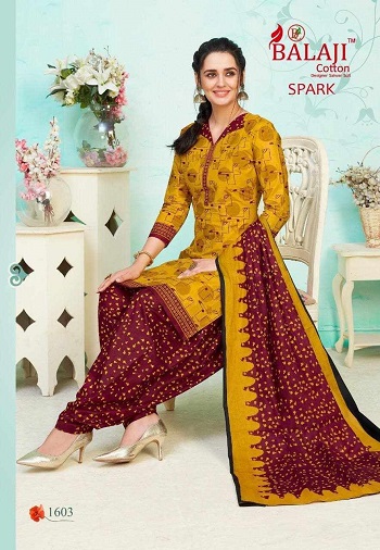 Cotton Print Wholesale Dress Material Catalog Spark vol 16 By Balaji Cotton, Shop Balaji unstitched Dress Catalogues in Bulk Price for Selling