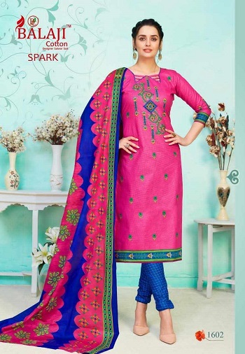 Cotton Print Wholesale Dress Material Catalog Spark vol 16 By Balaji Cotton, Shop Balaji unstitched Dress Catalogues in Bulk Price for Selling