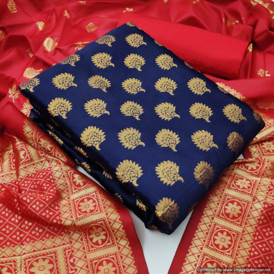 Buy Ladies Dress Materials Banarasi Silk vol 10 in Wholesale rate, Banarasi Dress in wholesale price online for retail Shop, Top 2.5, Bottom 2.5, Dupatta 2.20