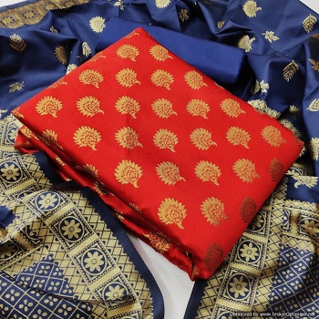 Buy Ladies Dress Materials Banarasi Silk vol 10 in Wholesale rate, Banarasi Dress in wholesale price online for retail Shop, Top 2.5, Bottom 2.5, Dupatta 2.20