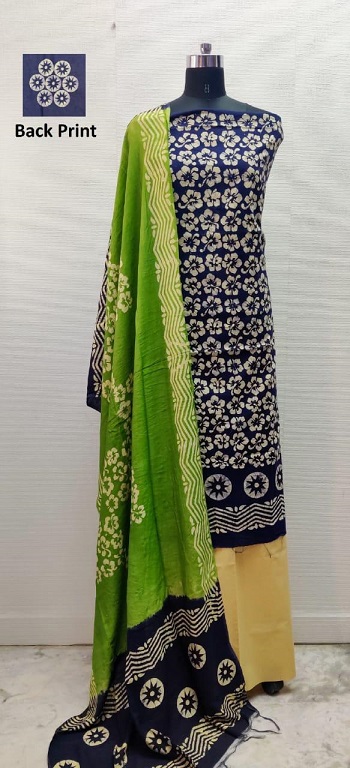 Cotton Batik Print Ladies Dress Material Wholesale Bunch vol 4, Top 2.30 Bottom 2.00 Dupatta 2.20