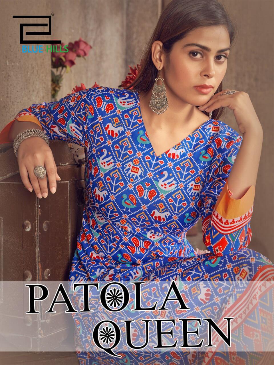 Blue Hills Patola Queen Gown Style Kurtis Catalog in Wholesale Price, Buy Blue Hills Patola Queen Gown Style Kurtis Full Catalog in Wholesale Price Online From Aarvee Creation