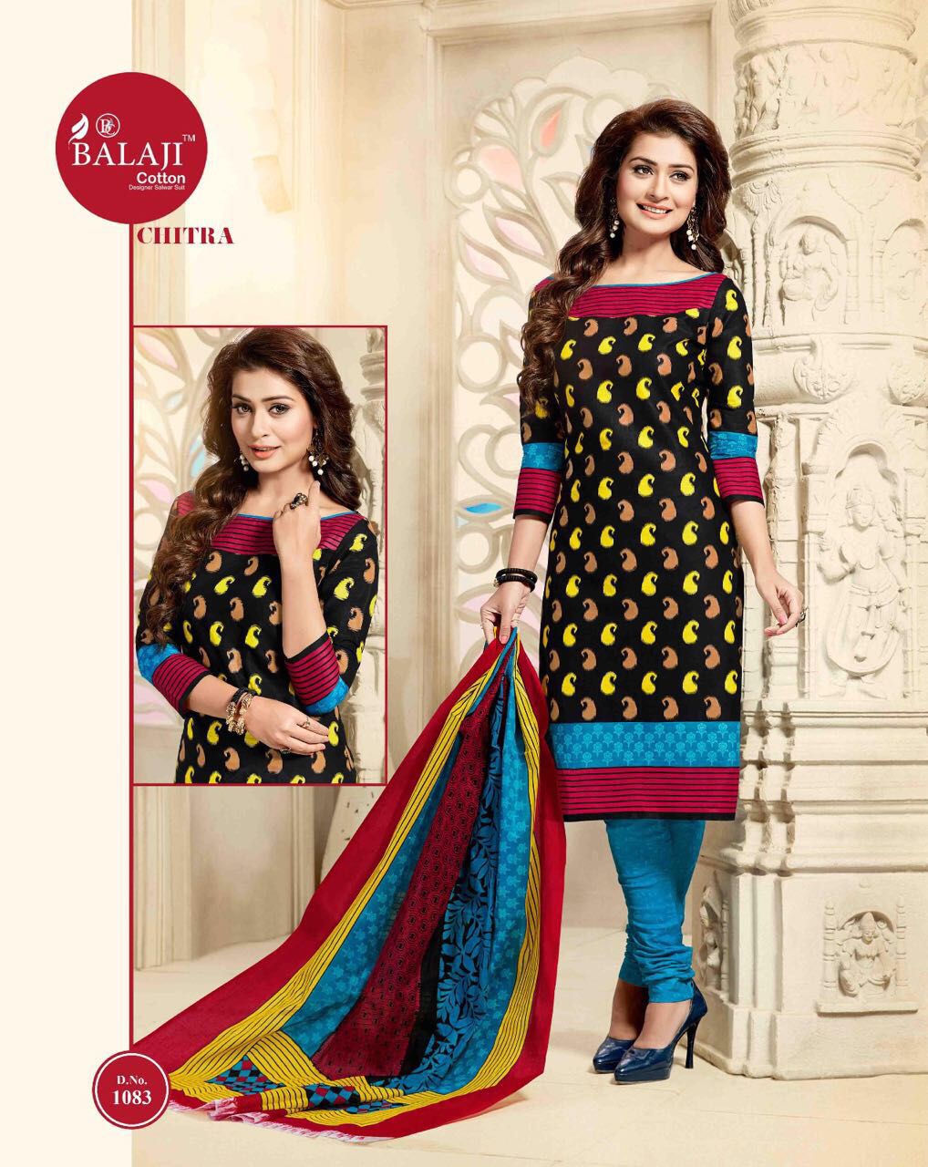 BEAUTIFUL COTTON PRINTED DRESS MATERIAL WITH COTTON DUPATTA