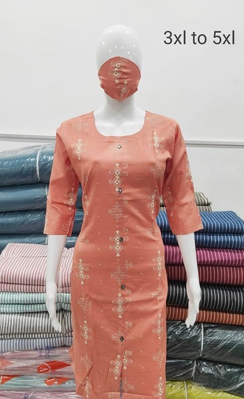 Extra Large Printed Cotton Kurtis For Women 5XL and 6XL at Rs 250/piece in  Hyderabad
