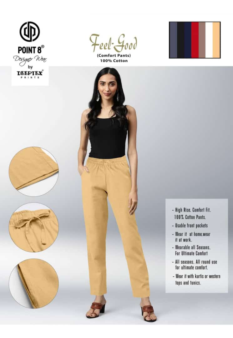 Deeptex Feel Good Cotton Ladies Pents Catalog in Wholesale Price, Buy Deeptex Feel Good Cotton Ladies Pents Catalog in Wholesale Price from Aarvee Creation