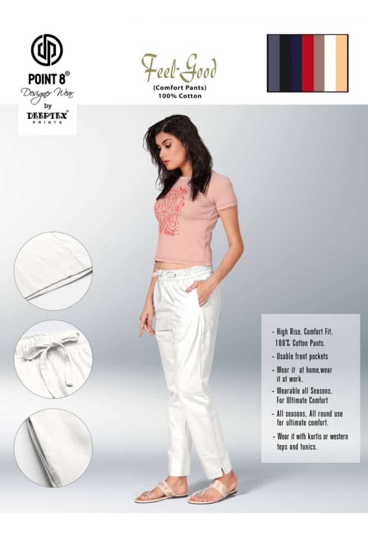 Deeptex Feel Good Cotton Ladies Pents Catalog in Wholesale Price, Buy Deeptex Feel Good Cotton Ladies Pents Catalog in Wholesale Price from Aarvee Creation