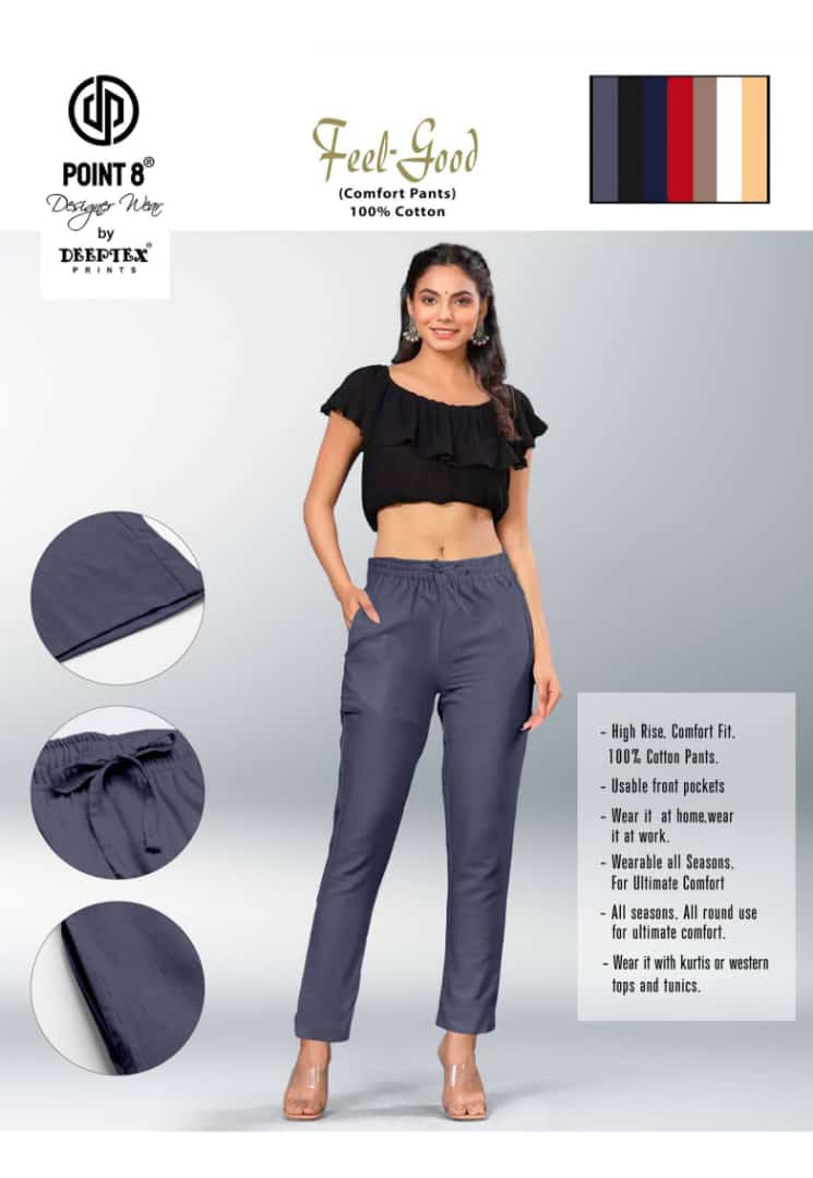 Deeptex Feel Good Cotton Ladies Pents Catalog in Wholesale Price, Buy Deeptex Feel Good Cotton Ladies Pents Catalog in Wholesale Price from Aarvee Creation