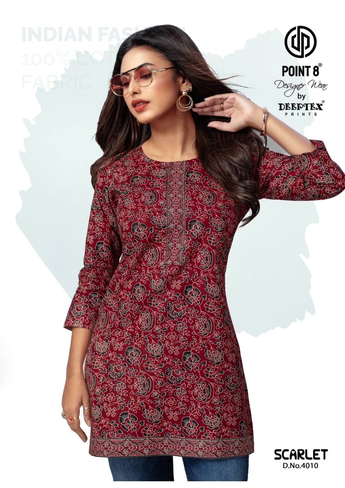 Deeptex Scarlet vol 4 Short Tops Catalog in Wholesale Price, Buy Deeptex Scarlet vol 4 Short Tops Catalog in Wholesale Price Online From Aarveen Creation