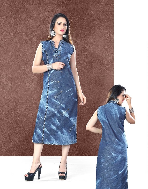 BEAUTIFUL DESIGNER DENIM KURTIS