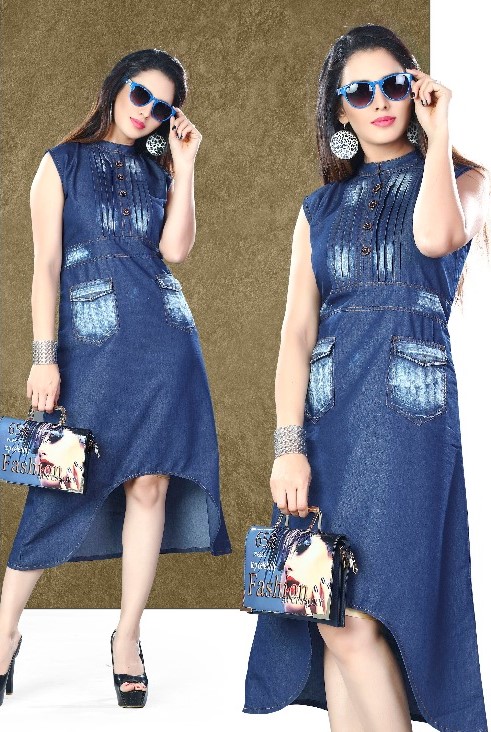 BEAUTIFUL DESIGNER DENIM KURTIS