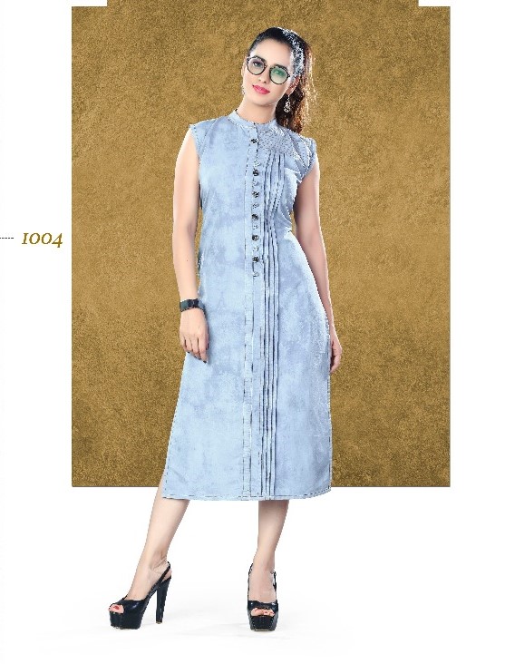 BEAUTIFUL DESIGNER DENIM KURTIS