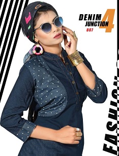 BEAUTIFUL DENIM KURTIS 3xl 46" size