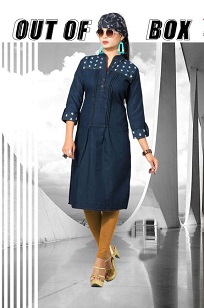 BEAUTIFUL DENIM KURTIS 3xl 46" size