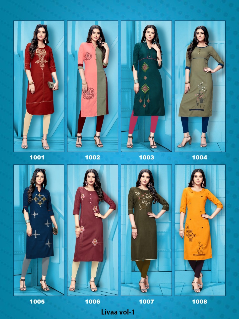 diksha creation livaa vol 1 rayon kurtis wholesale catalog 1