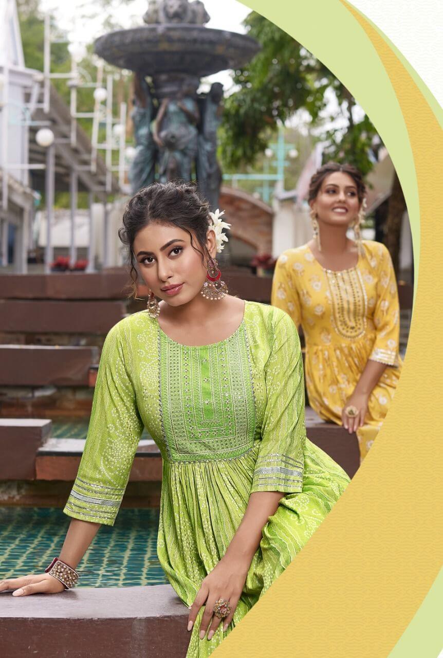 Diya Trends Colour Flair vol 1 Nyra Cut Kurtis Catalog, Buy Diya Trends Colour Flair vol 1 Nyra Cut Kurtis Full Catalog at Wholesale Price