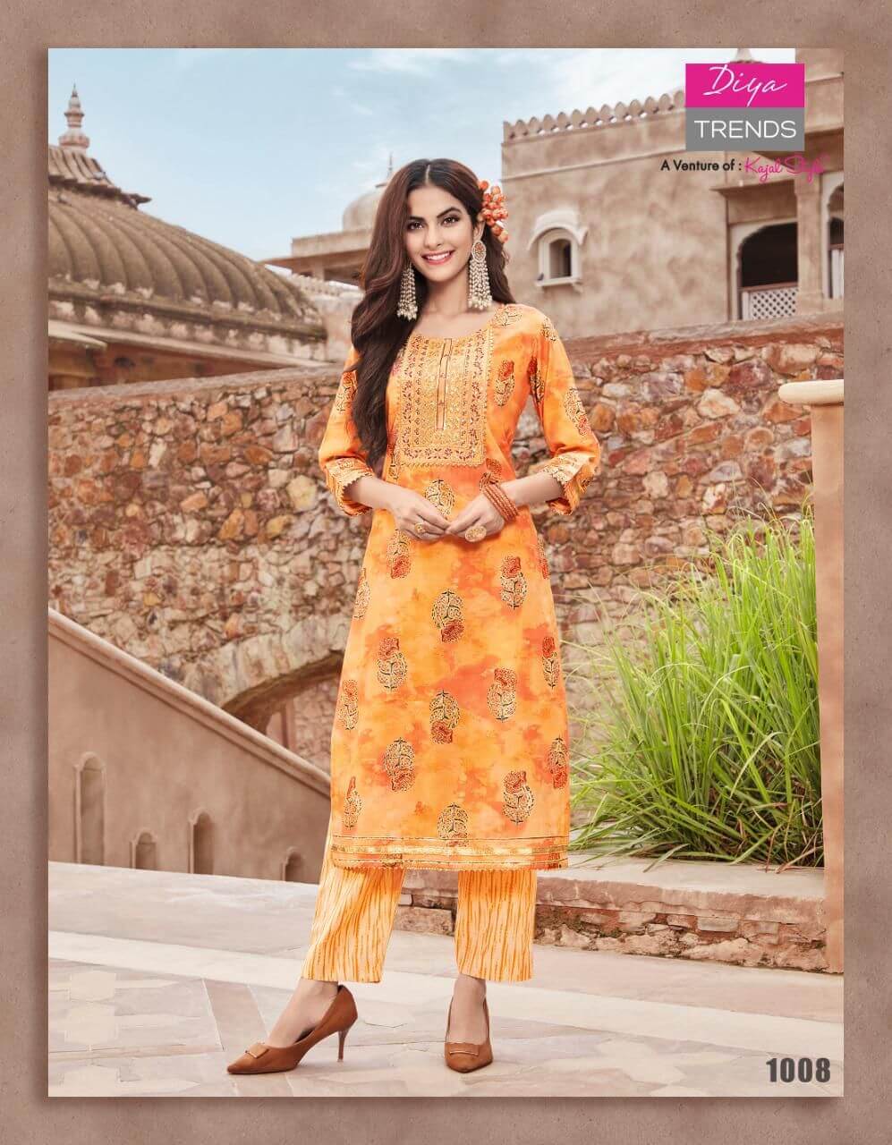 Diya Trends Goldy vol 1 Top Bottom Catalog in Wholesale, Buy Full Catalog of Diya Trends Goldy vol 1 at wholesale Price