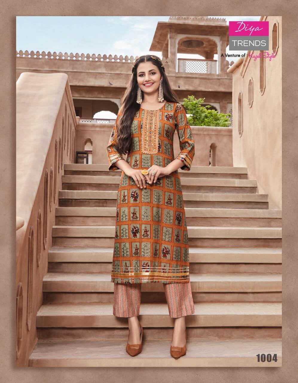 Diya Trends Goldy vol 1 Top Bottom Catalog in Wholesale, Buy Full Catalog of Diya Trends Goldy vol 1 at wholesale Price