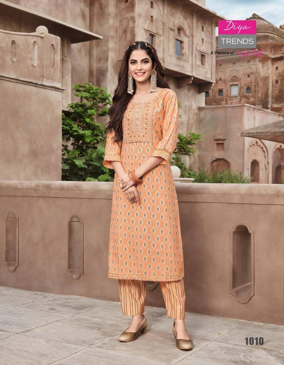 Diya Trends Goldy vol 1 Top Bottom Catalog in Wholesale, Buy Full Catalog of Diya Trends Goldy vol 1 at wholesale Price