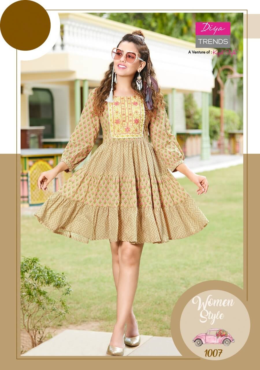 Diya Trends Senorita Tunic Tops Wholesale Catalog, Buy Full Catalog of Diya Trends Senorita Tunic Tops at Wholesale Price Online