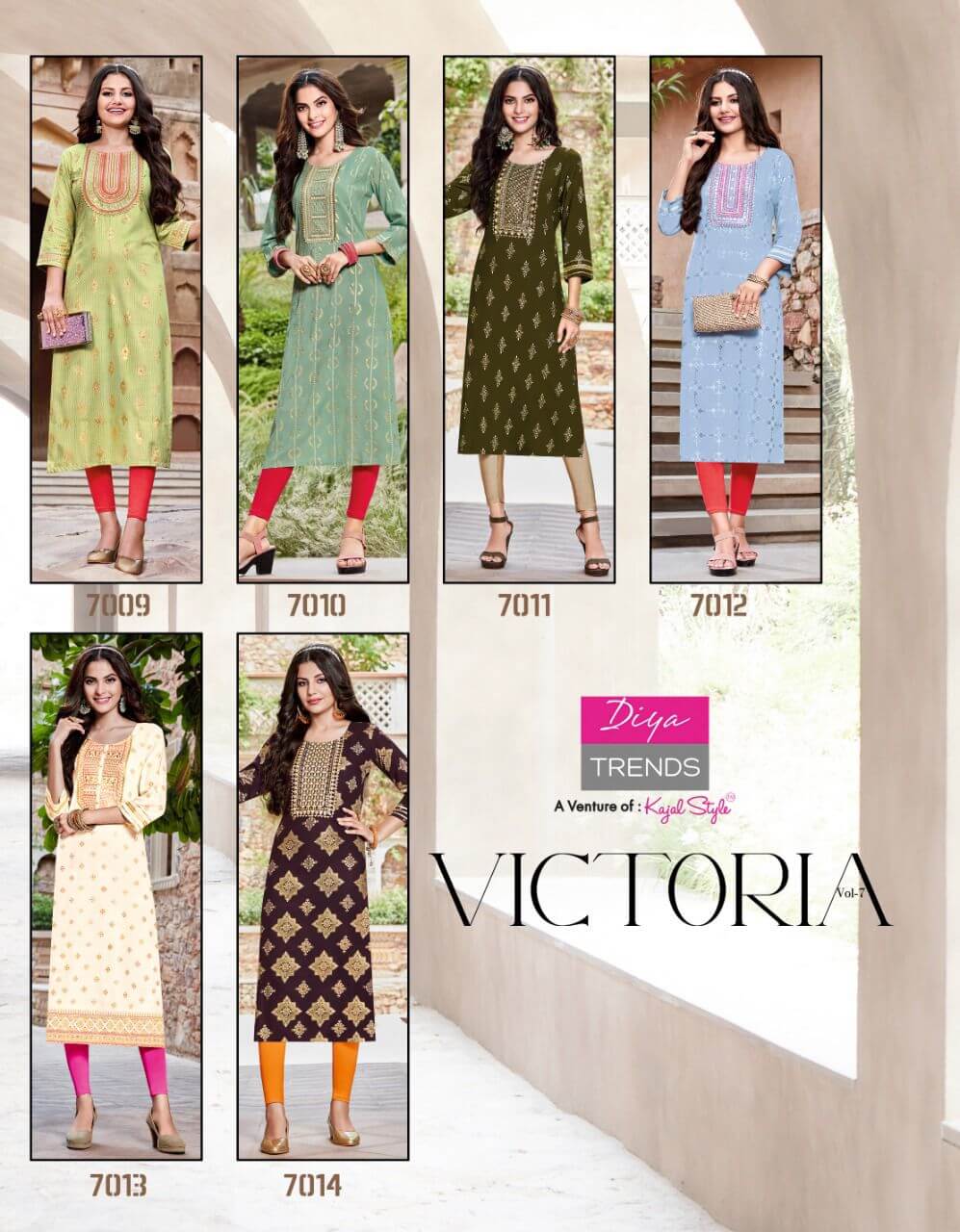 Diya Trends Victoria vol 7 Casual Kurtis Catalog, Buy Full Catalog of Diya Trends Victoria vol 7 in Wholesale Price For Business