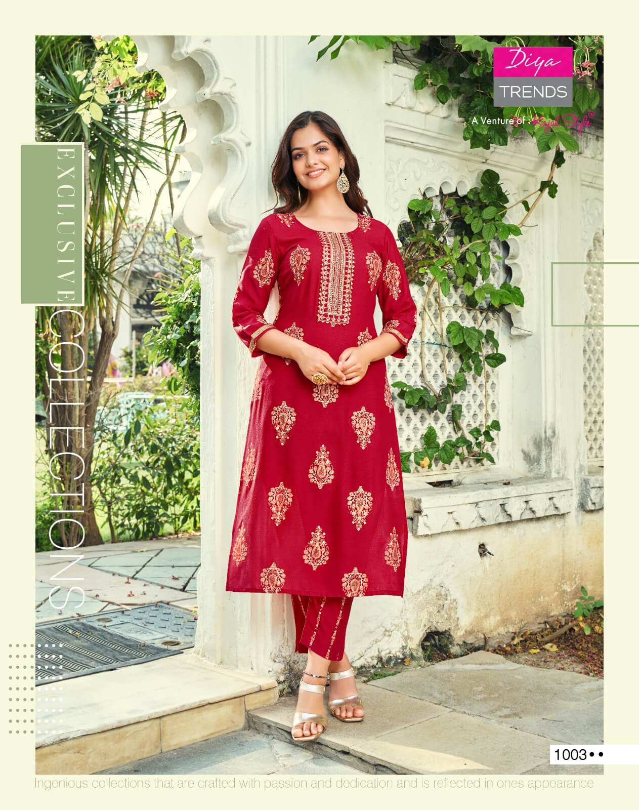 Diya Trends Zoori vol 2 Kurti Pant Set Catalog in Wholesale Price, Buy Diya Trends Zoori vol 2 Kurti Pant Set Full Catalog in Wholesale Price Online From Aarvee Creation