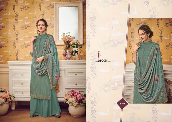 Eba Lifestyle Hurma Vol 28 Wholesale Dress Material. Hurma vol 28 Partywear Dress material catalogue of four designs in wholesale by Eba Lifestyle