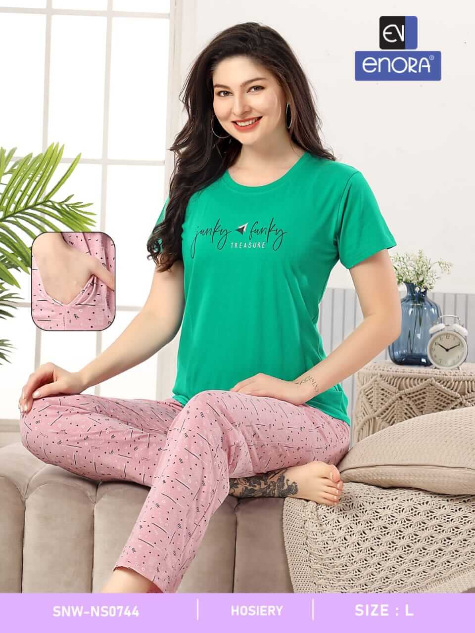 T Shirt With Payjama Night Suit