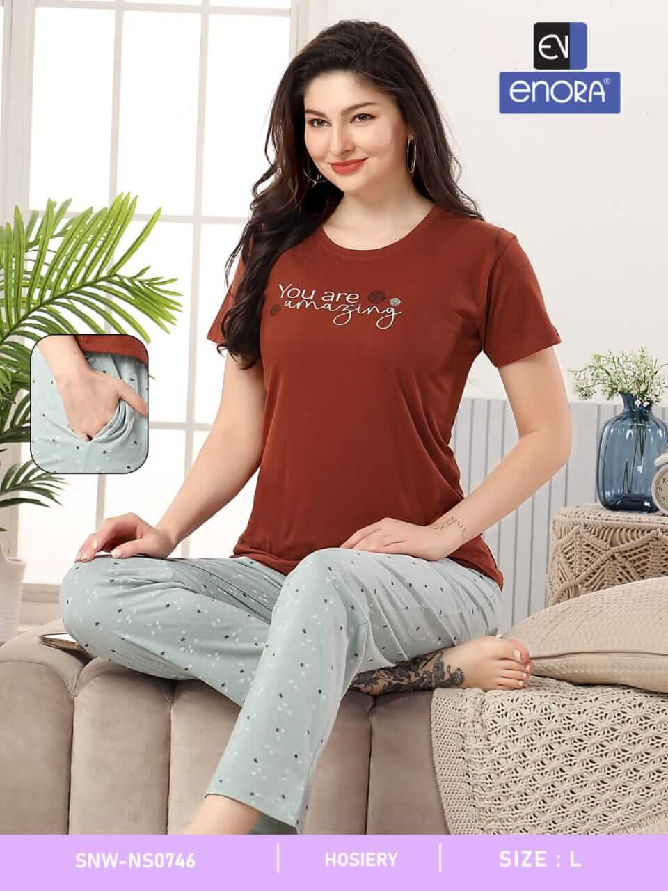 T Shirt With Payjama Night Suit