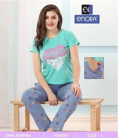 T Shirt With Payjama Night Suit