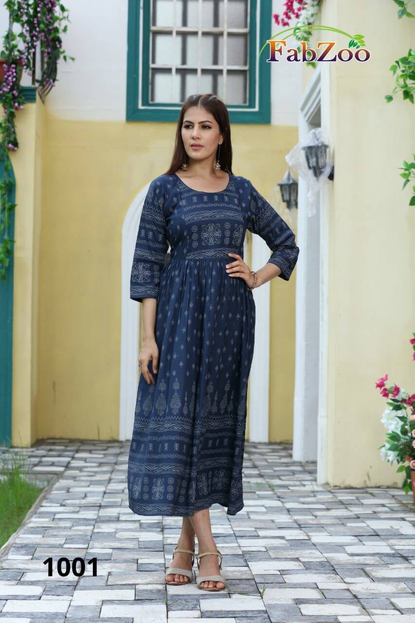 Fabzoo Goomar Kurtis Wholesale Catalog, Buy Fabzoo Rayon Kurtis Full Catalog at Wholesale Price Online