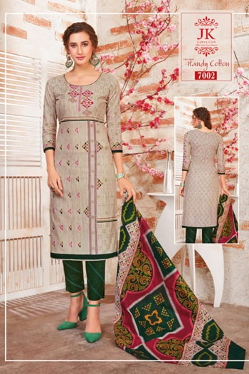 JK Handy Cotton Vol 7 Cotton Dress Materials Wholesale Catalogue. Purchase Cotton Dress Materials for Business online