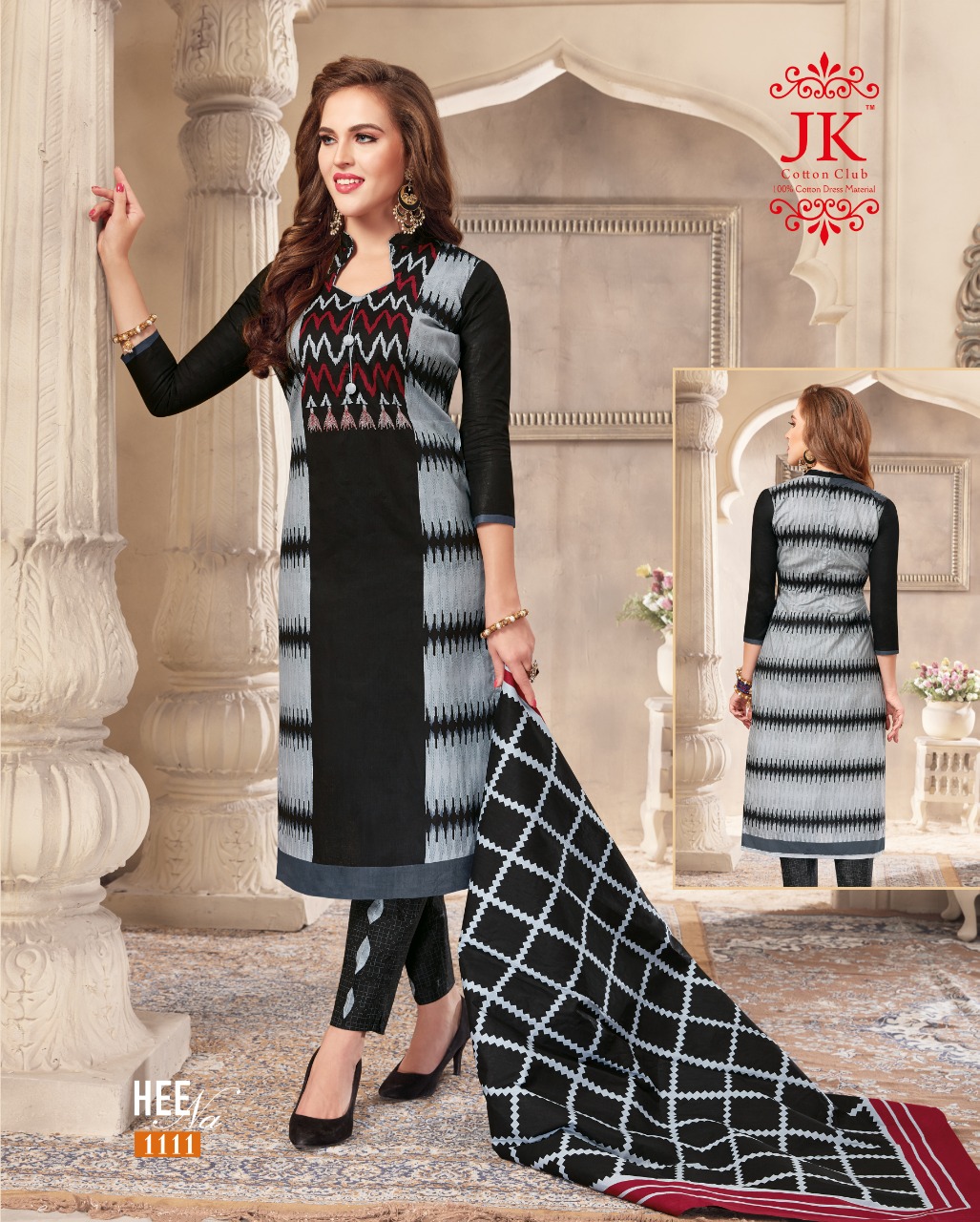 J K Heena Vol 11 Cotton Printed Dress Material 