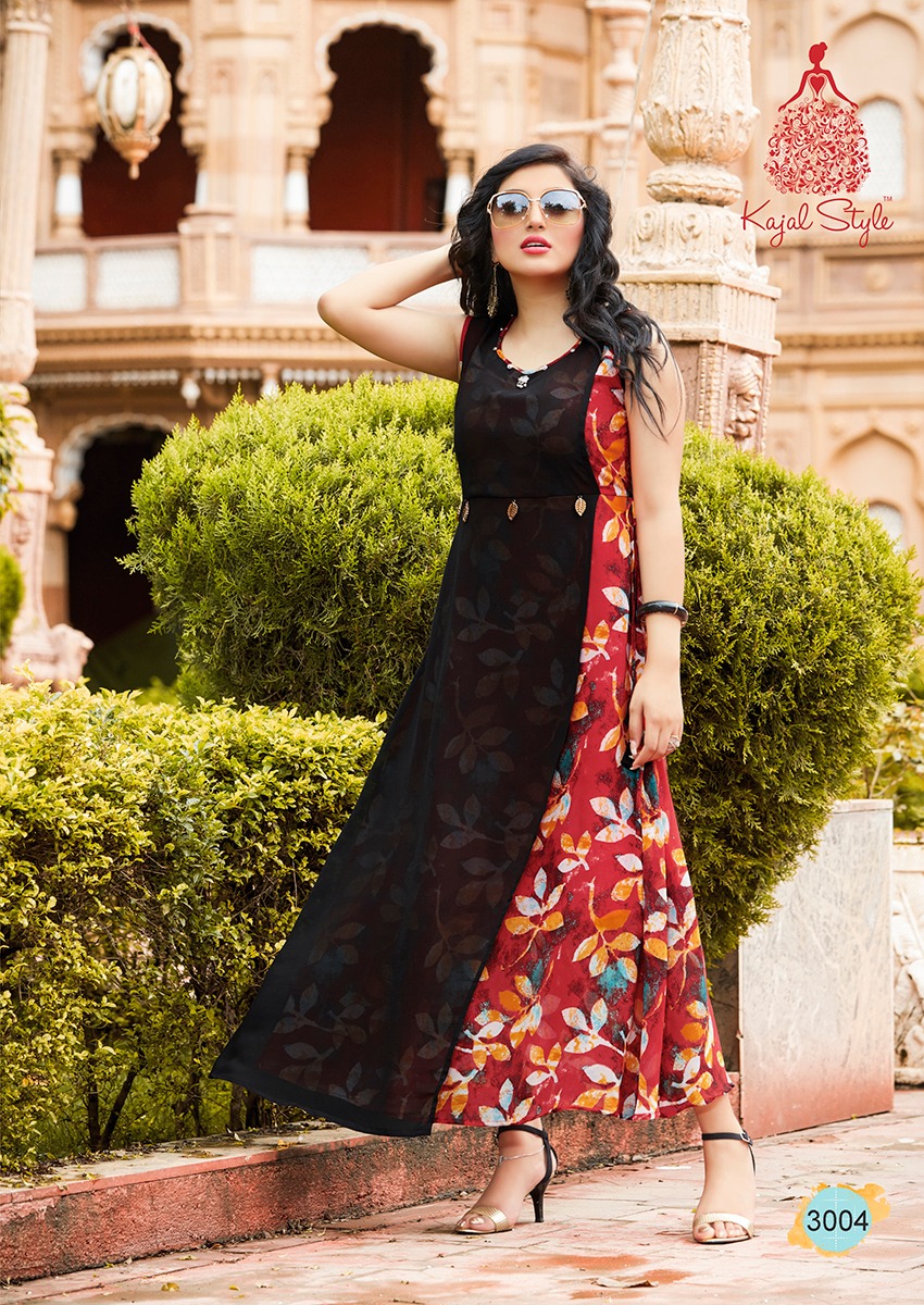 KAJAL STYLE FASHION BLOSSOM VOL 3 WEIGHT LESS GEORGETTE FANCY KURTIS CATALOG