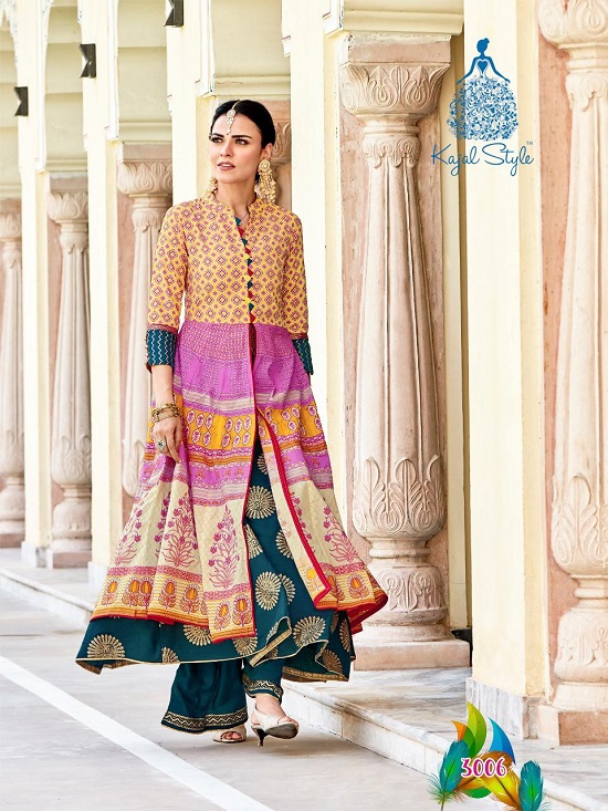 Kajal Style Mastani vol 3 kurtis wholesale catalogue. Buy Kajal Style Latest long gown style kurtis catalogue Mastani vol 3 at wholesale price.