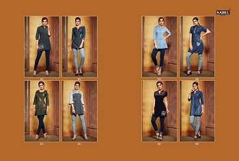 Kajree Walker Denim With Embroidery Work Top Wholesale Catalog