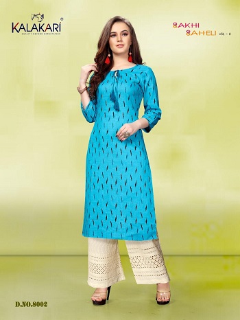 Kalakari Nx Presents Cotton Linen Kurti With Cotton 39 Inch Sifli Work Plazzo Catalogue