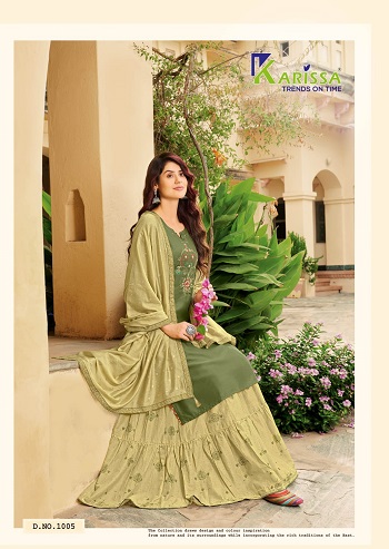 Karissa Raas Leela Top Sharara With Dupatta Collection. Order Full Catalog Karissa Raas Leela at Wholesale rate online
