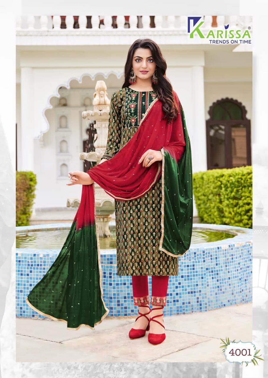 Karissa Siya vol 4 Readymade Dress Catalog in Wholesale Price, Purchase Karissa Siya volume 4 Readymade Women Dress Catalog at Wholesale and Manufacturer Rate online