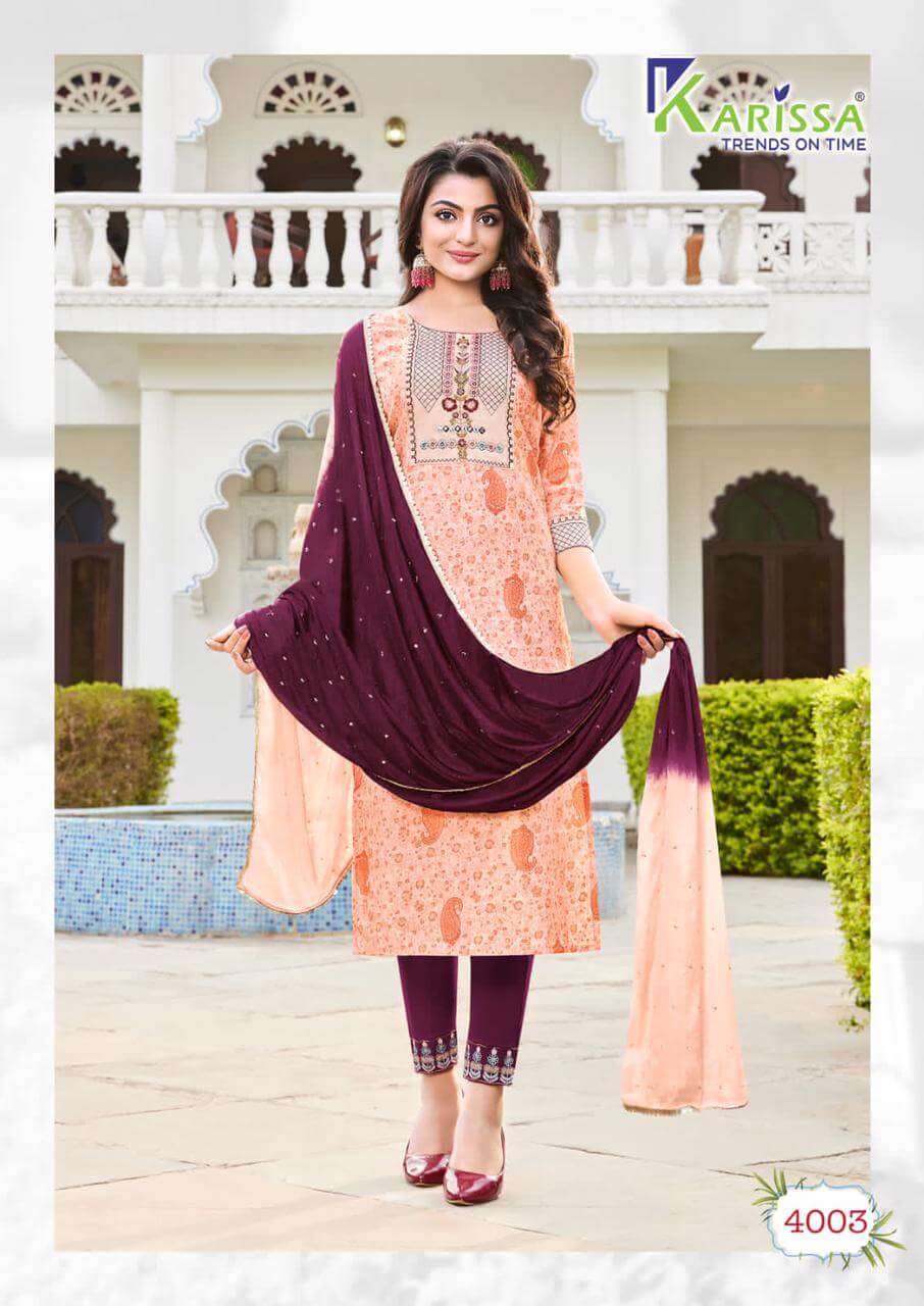 Karissa Siya vol 4 Readymade Dress Catalog in Wholesale Price, Purchase Karissa Siya volume 4 Readymade Women Dress Catalog at Wholesale and Manufacturer Rate online