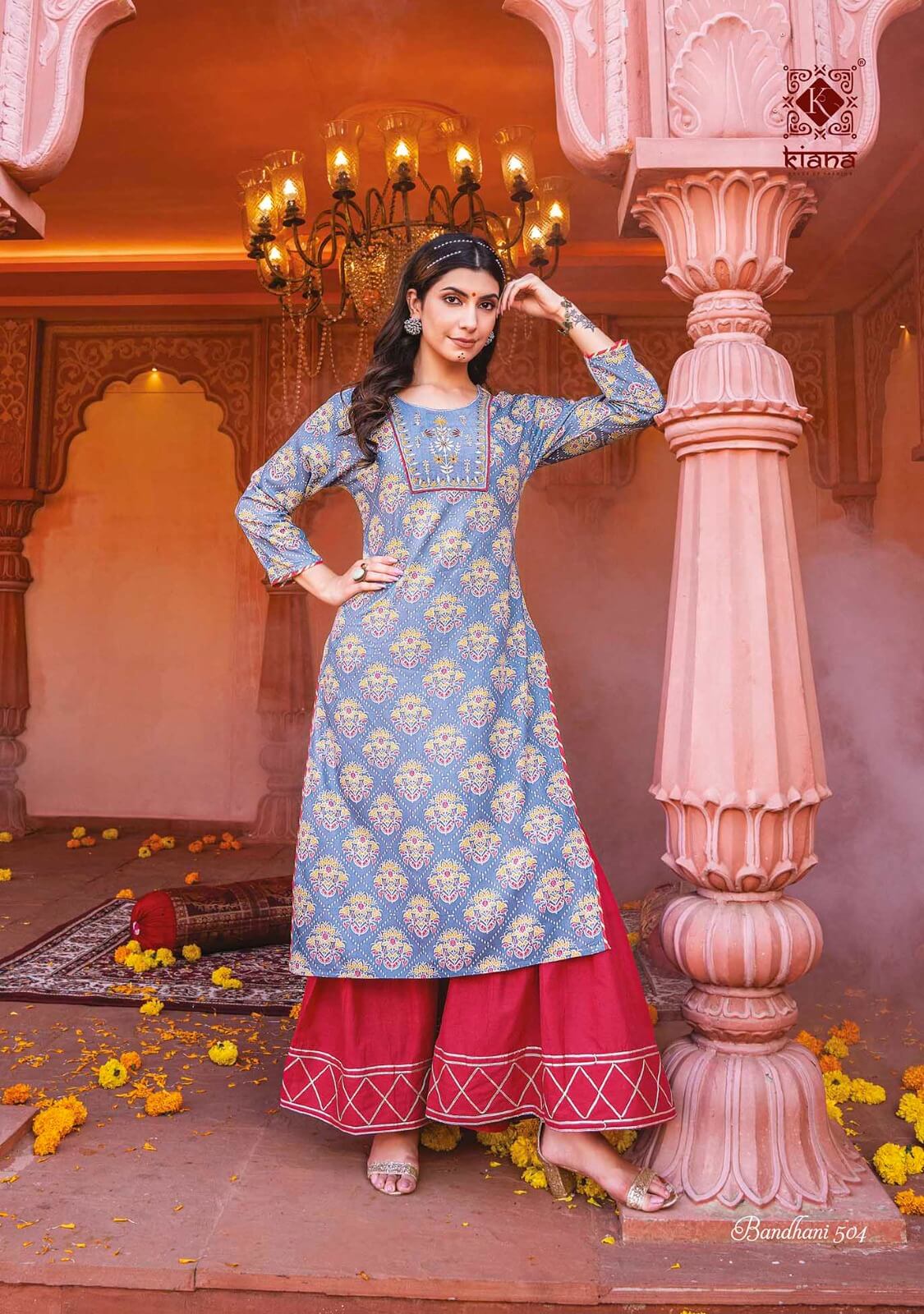Buy Kiana Bandhani Vol 5 Top With Bottom Full Catalog in Wholesale Rate Online From Aarvee Creation India