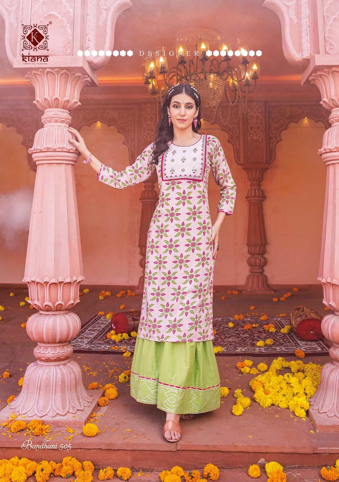 Buy Kiana Bandhani Vol 5 Top With Bottom Full Catalog in Wholesale Rate Online From Aarvee Creation India