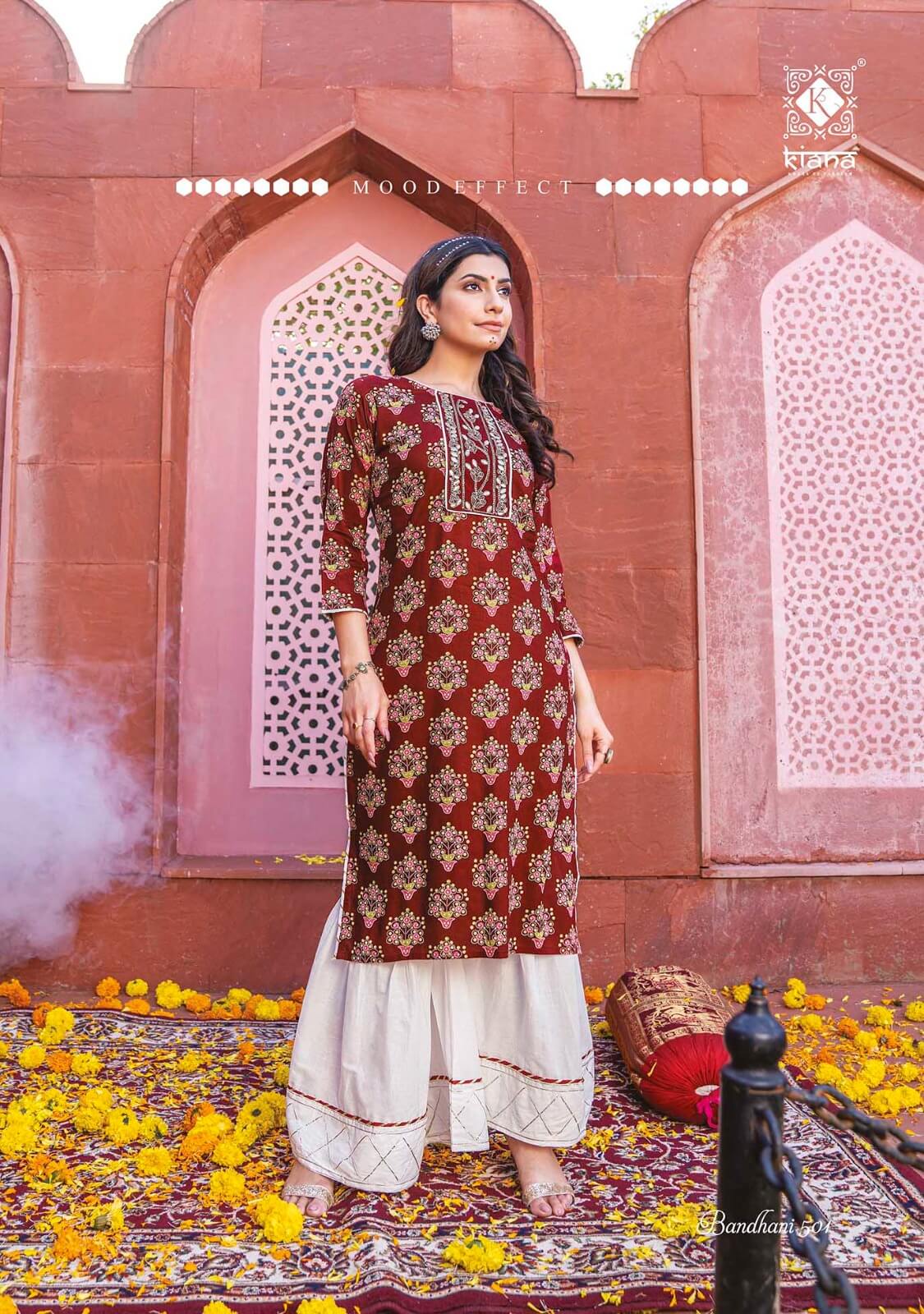 Buy Kiana Bandhani Vol 5 Top With Bottom Full Catalog in Wholesale Rate Online From Aarvee Creation India