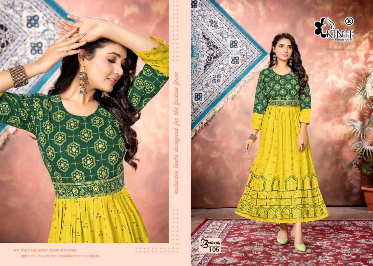 Kinti Butterfly Kurtis Catalog, Buy Kinti Butterfly Kurtis Full Catalog at Wholesale Price Online