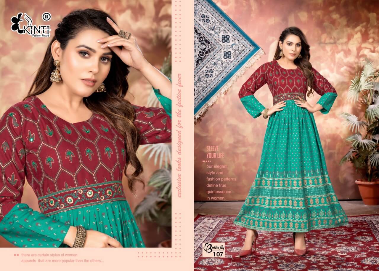 Kinti Butterfly Kurtis Catalog, Buy Kinti Butterfly Kurtis Full Catalog at Wholesale Price Online