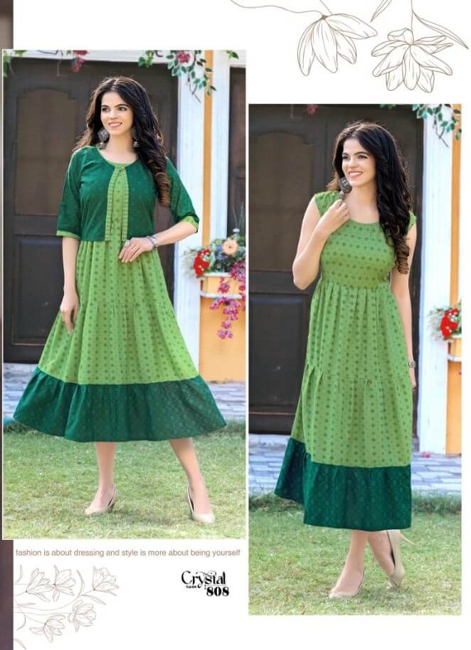 Kinti Crystal vol 8 Kurti with Koti Catalog at Wholesale, Buy Kinti Crystal vol 8 Kurti with Koti Full Catalog at Wholesale Rate Online From Vadodara, Gujarat