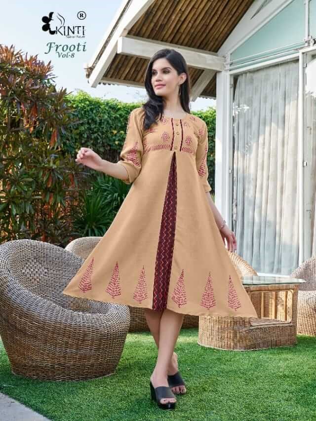 Kinti Frooti vol 8 Low Price Rang Kurtis Catalog in Wholesale, Buy Kinti Frooti vol 8 Low Price Rang Kurtis Full Catalog in Wholesale Price From Aarvee Creation