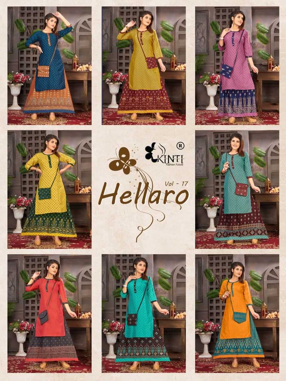 Kinti Hellaro vol 17 Kurti With Bottom Wholesale Catalog, Buy Kinti Hellaro vol 17 Kurti With Bottom Full Catalog at Wholesale Price Online