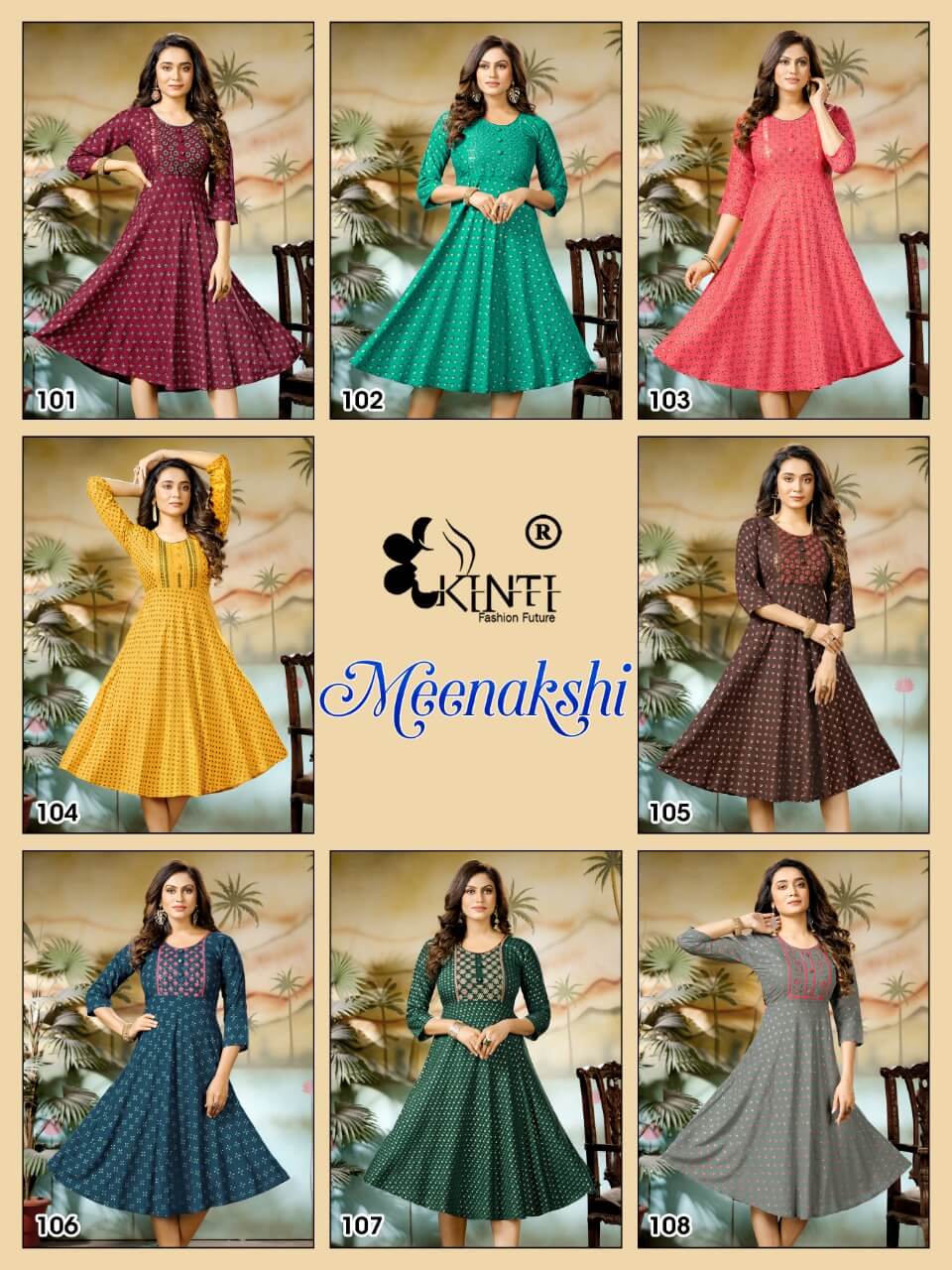 Kinti Meenakshi Rayon Kurtis Wholesale Catalog, Buy Kinti Meenakshi Rayon Kurtis Full Catalog at Wholesale Price